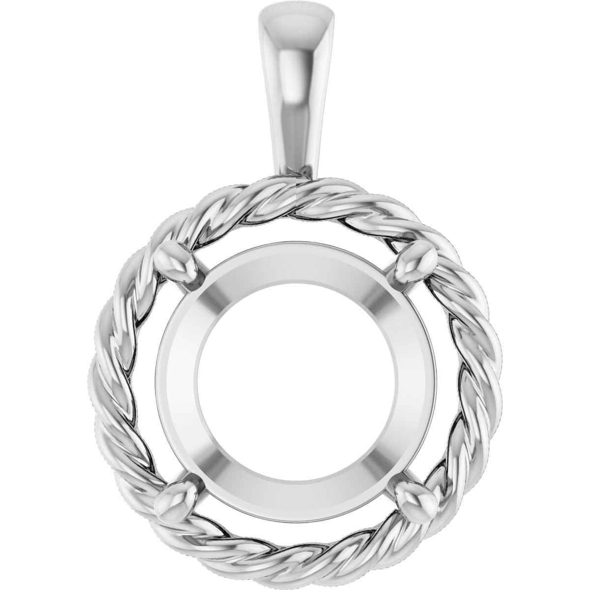 Rope Solitaire Charm/Pendant