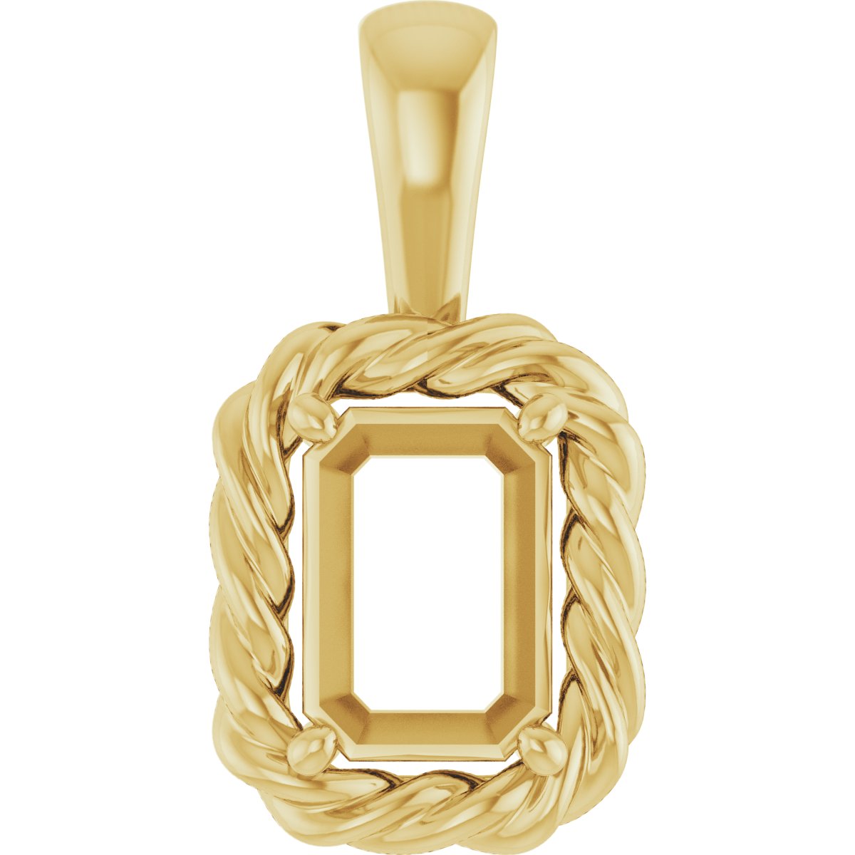 Rope Solitaire Charm/Pendant