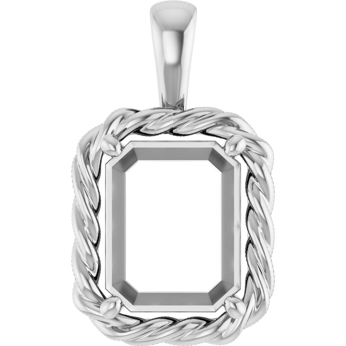 Rope Solitaire Charm/Pendant