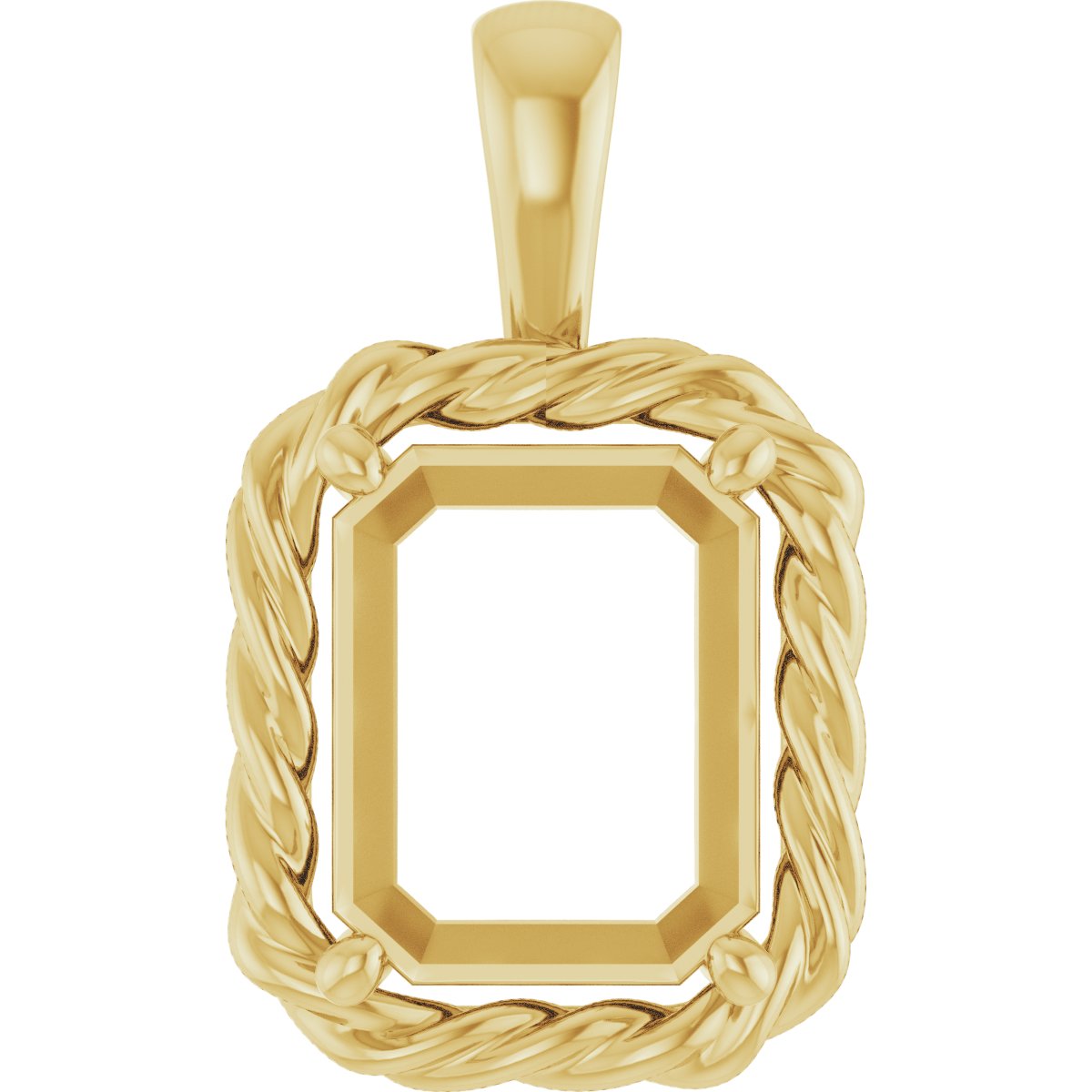 Rope Solitaire Charm/Pendant