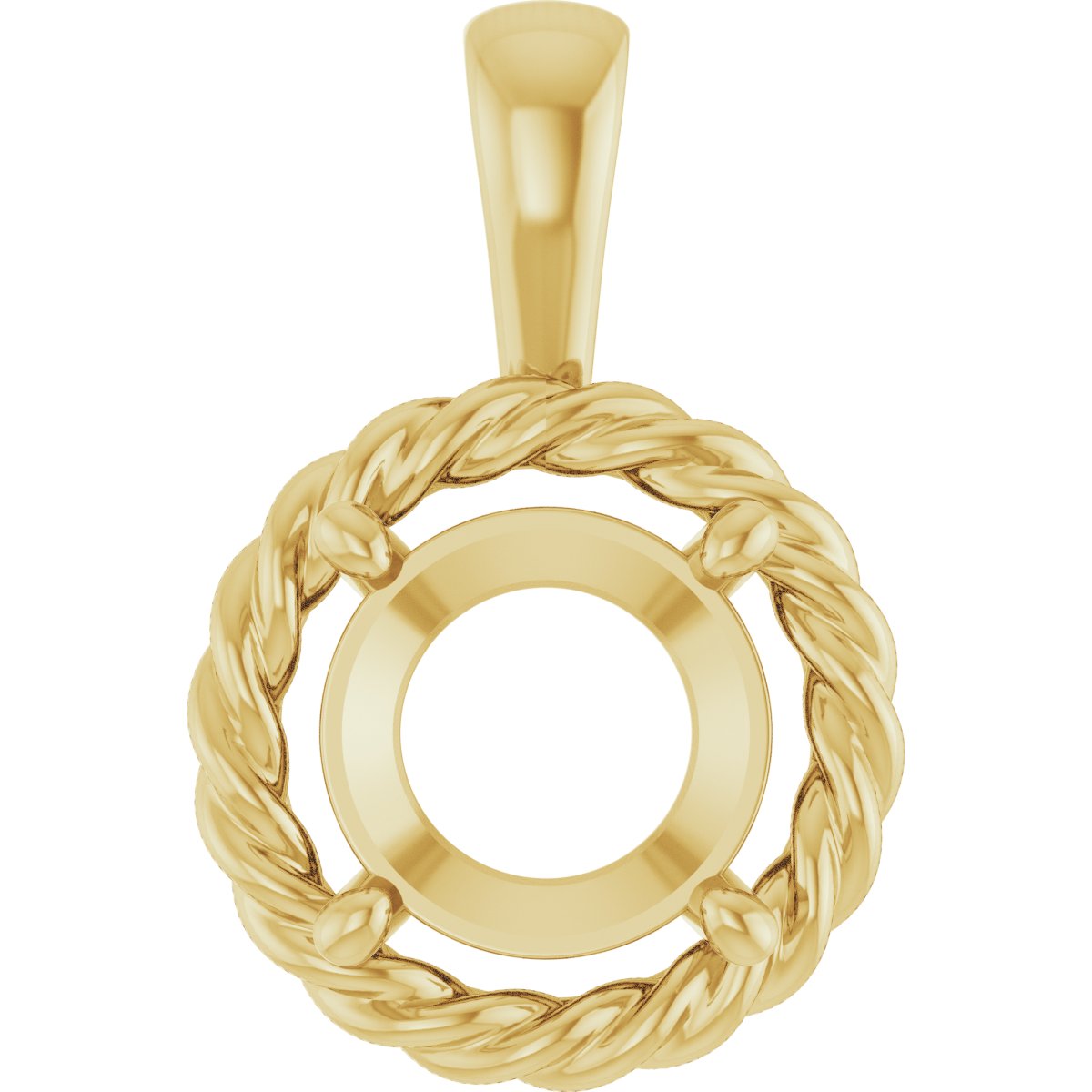Rope Solitaire Charm/Pendant