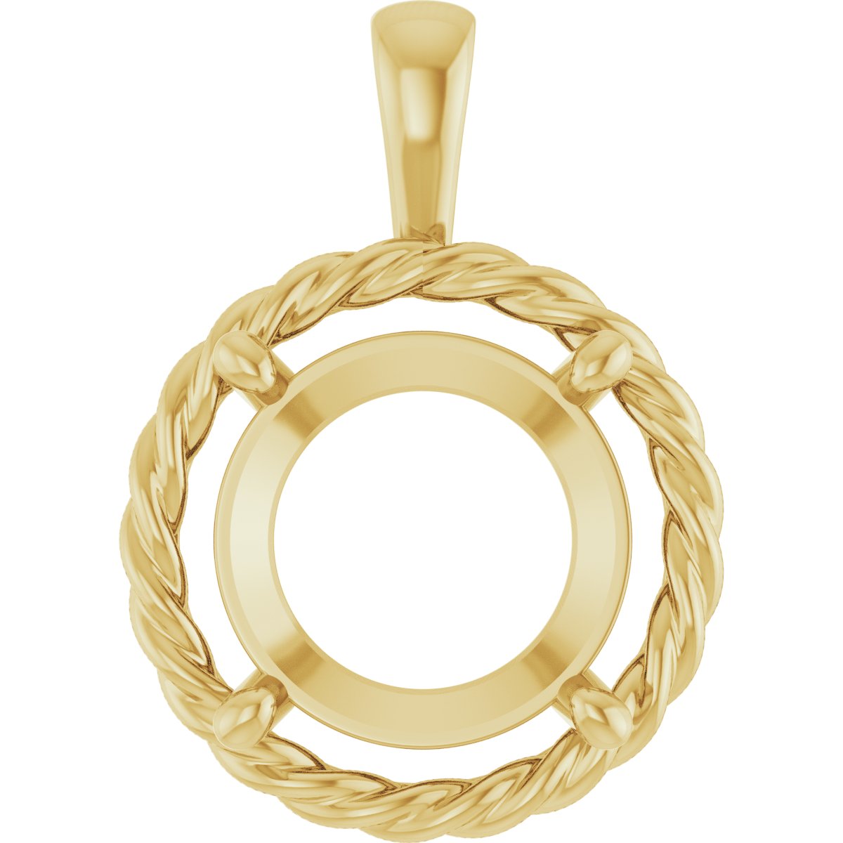 Rope Solitaire Charm/Pendant
