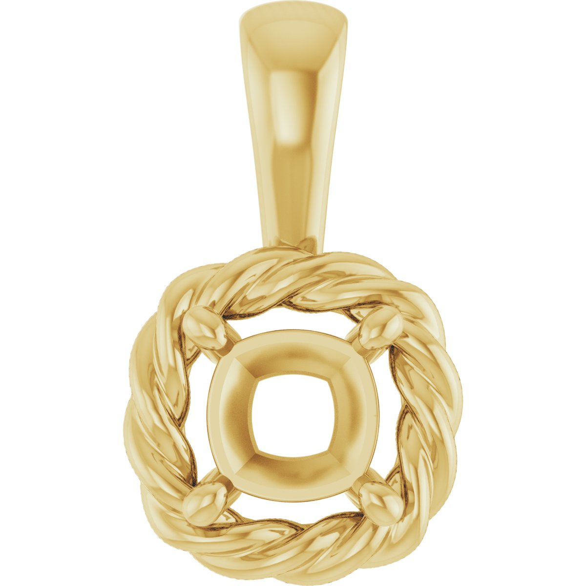 Rope Solitaire Charm/Pendant