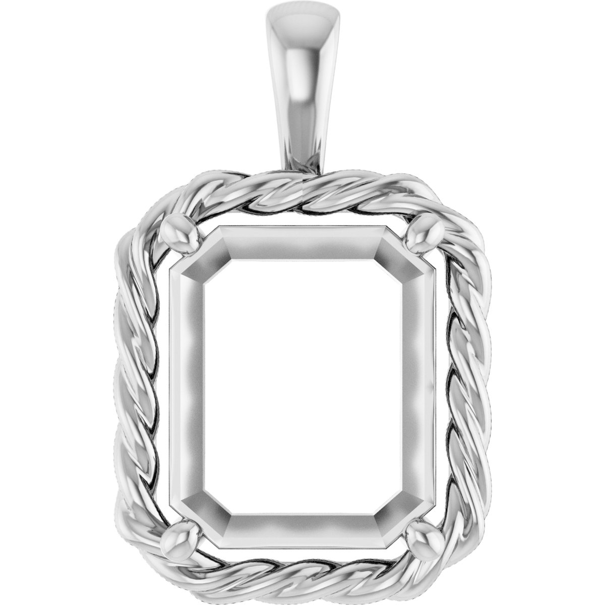 Rope Solitaire Charm/Pendant