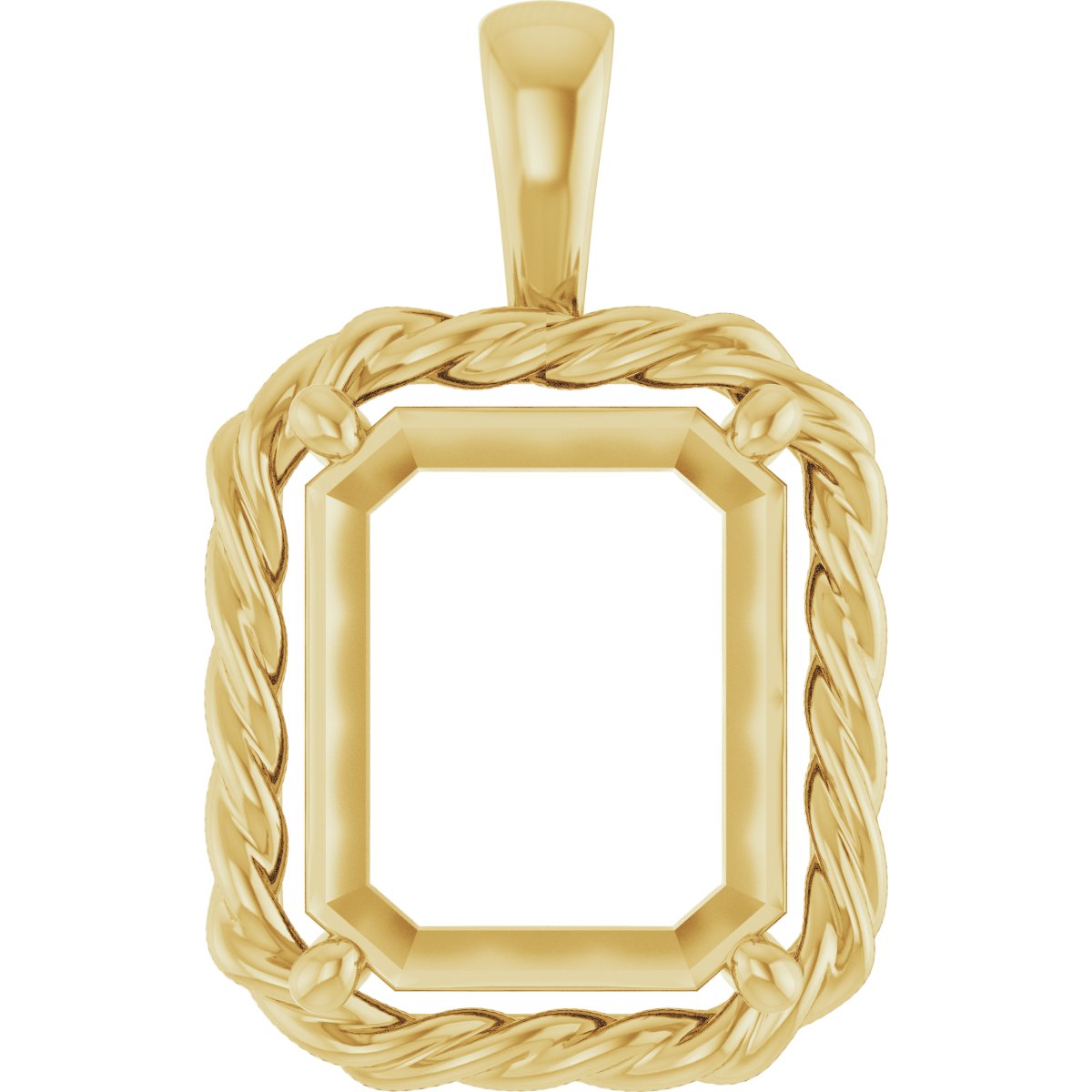 Rope Solitaire Charm/Pendant