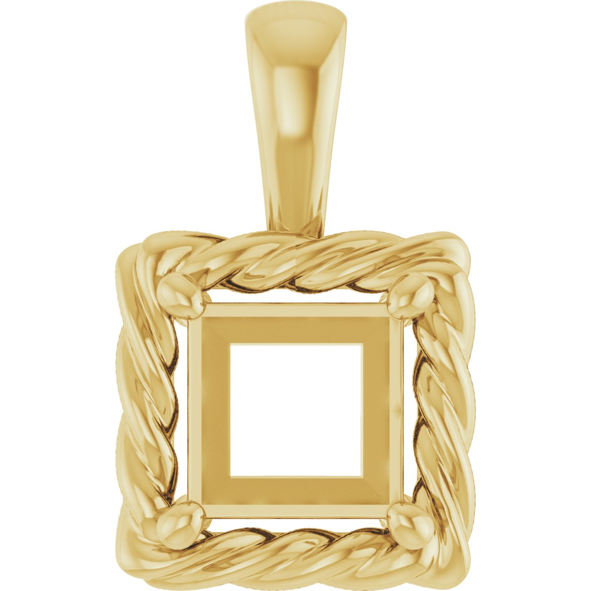 Rope Solitaire Charm/Pendant