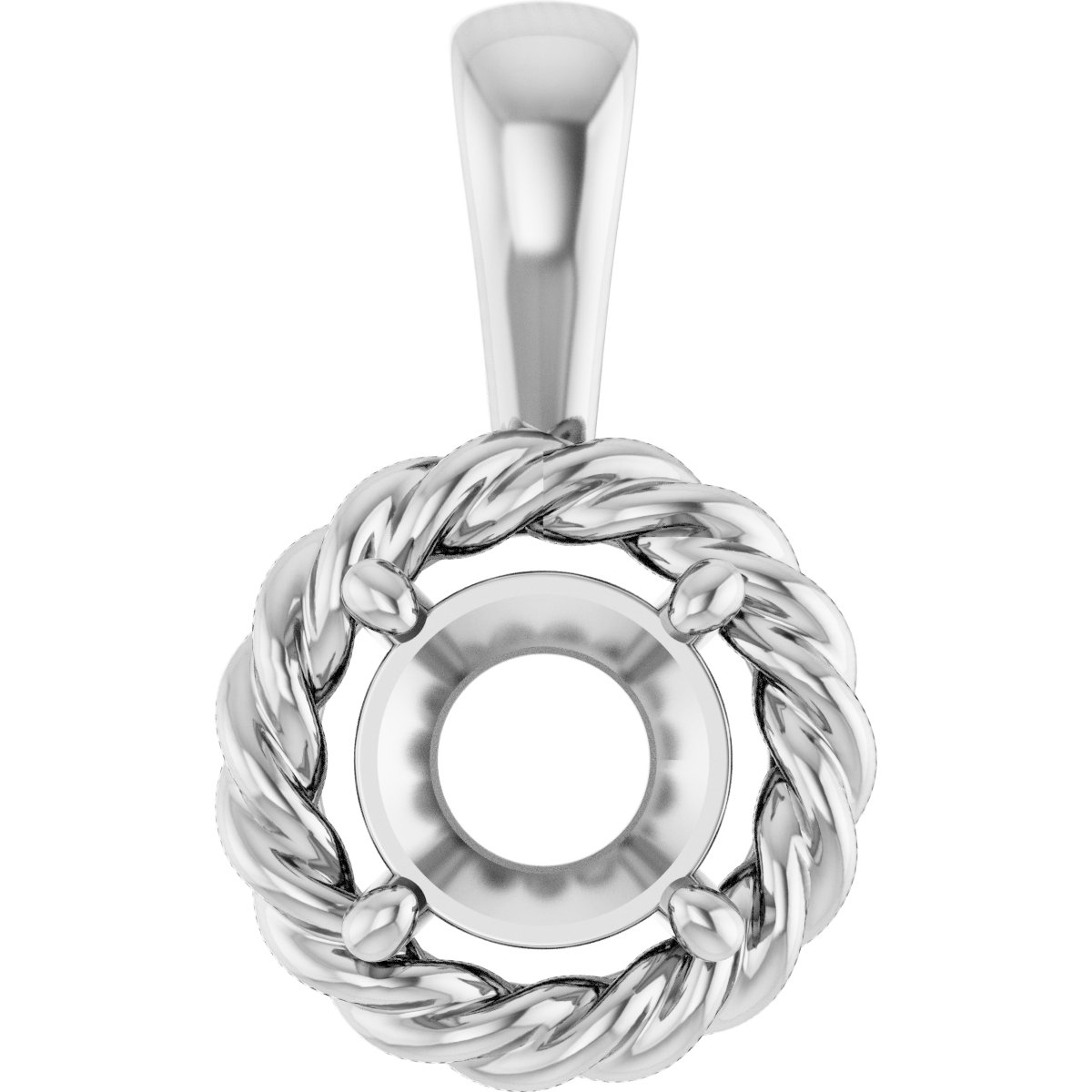 Rope Solitaire Charm/Pendant