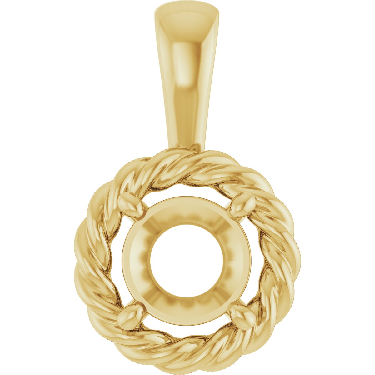 Rope Solitaire Charm/Pendant