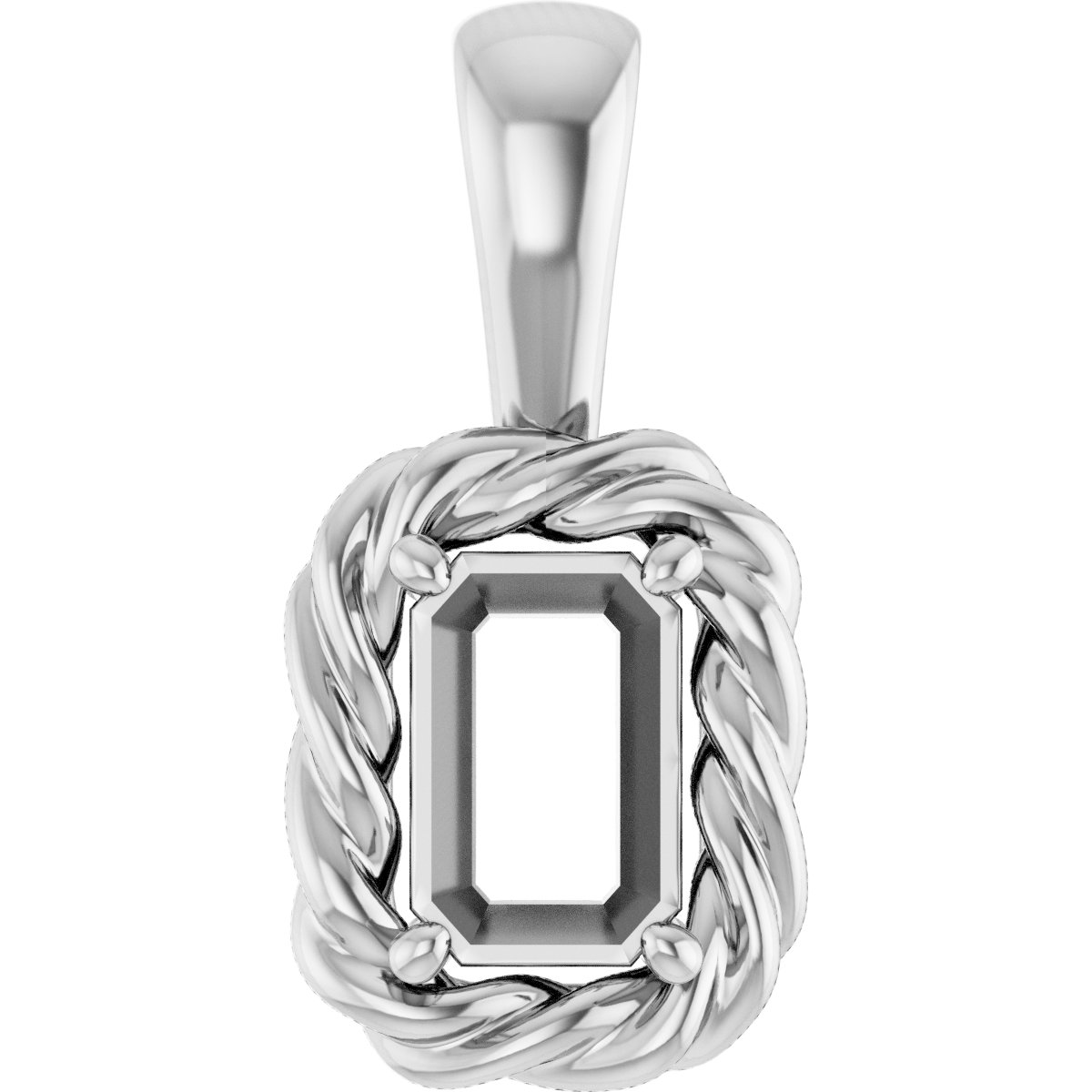 Rope Solitaire Charm/Pendant