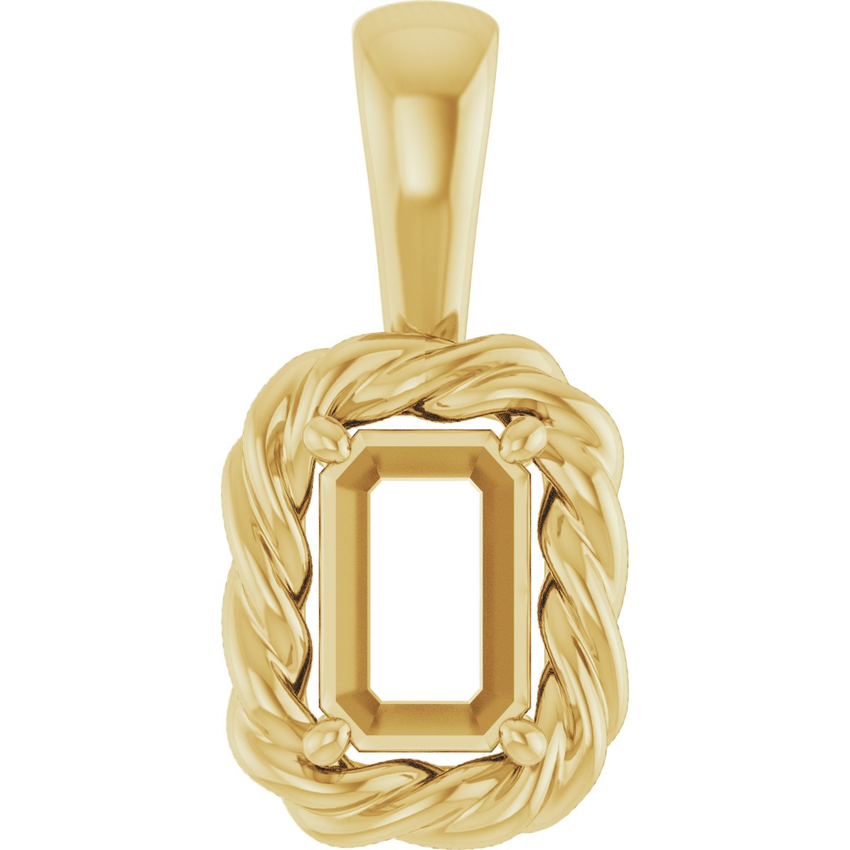 Rope Solitaire Charm/Pendant