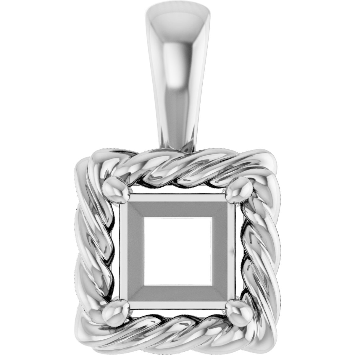 Rope Solitaire Charm/Pendant