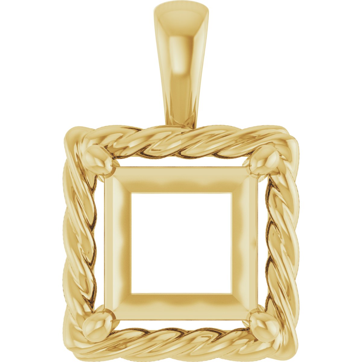 Rope Solitaire Charm/Pendant