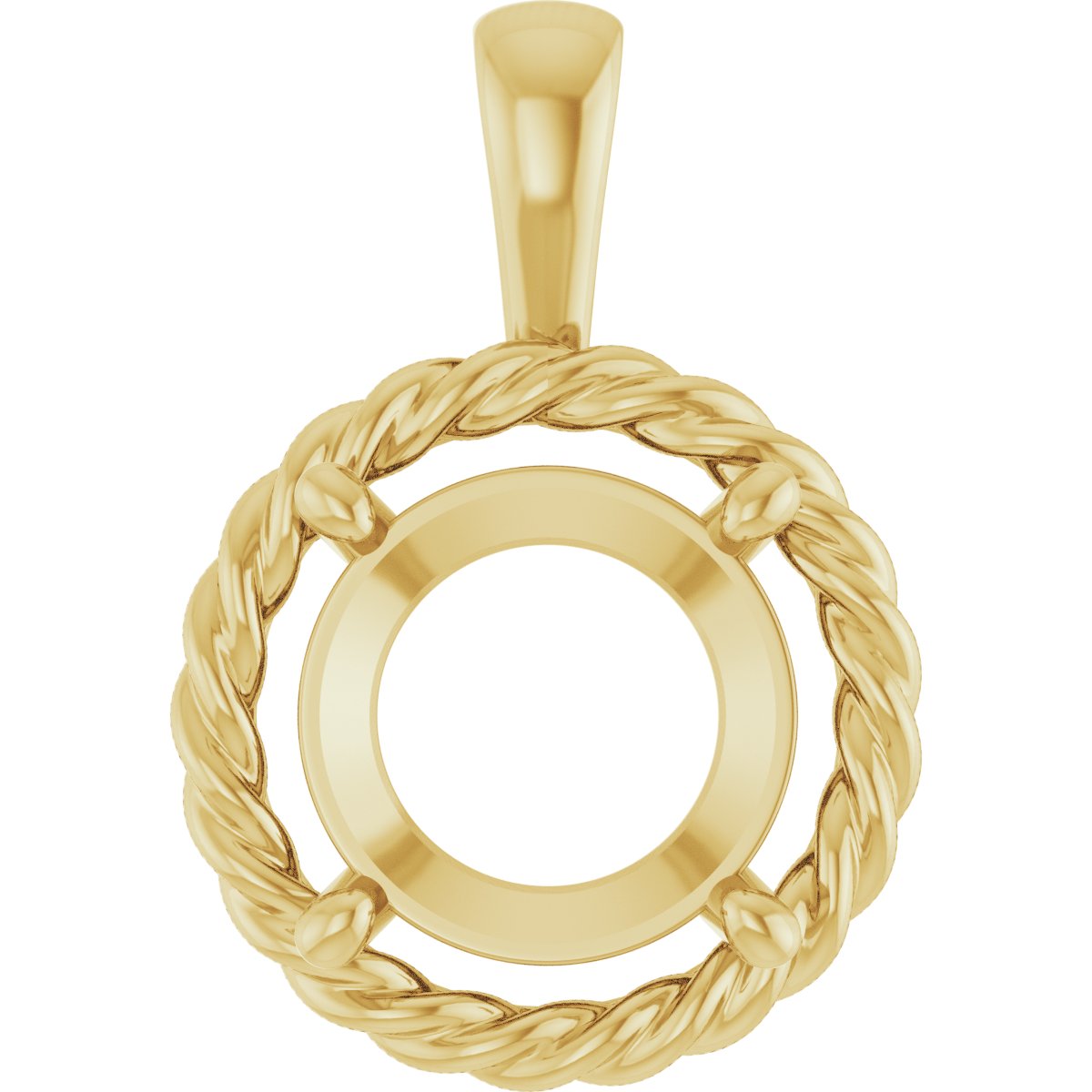 Rope Solitaire Charm/Pendant