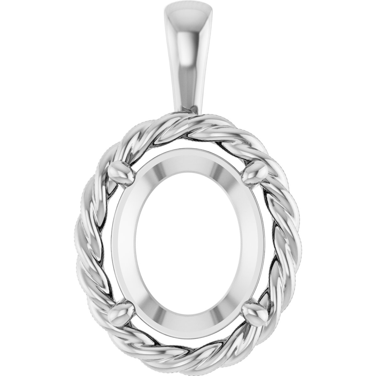 Rope Solitaire Charm/Pendant