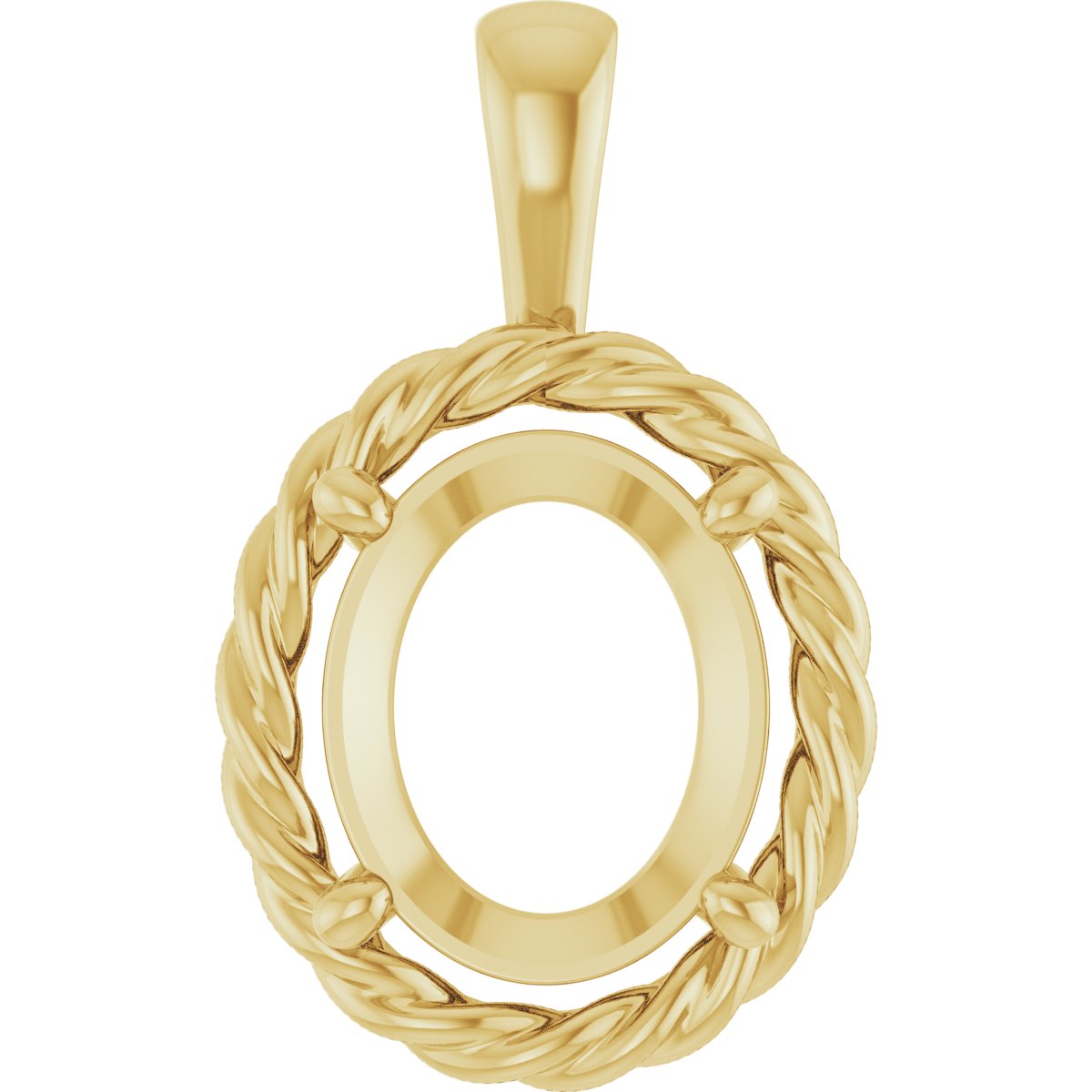 Rope Solitaire Charm/Pendant