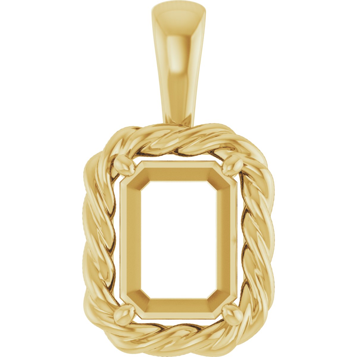 Rope Solitaire Charm/Pendant