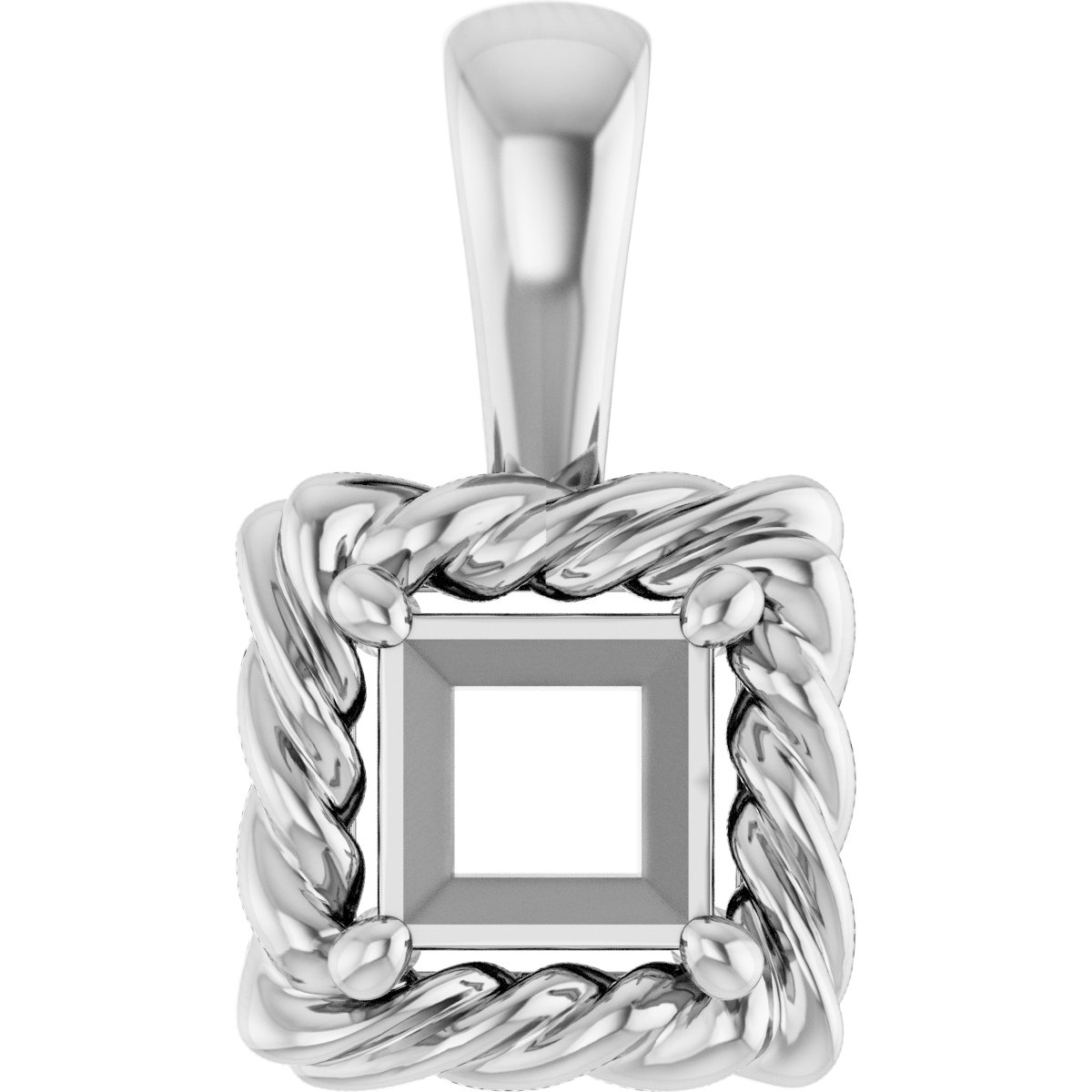 Rope Solitaire Charm/Pendant