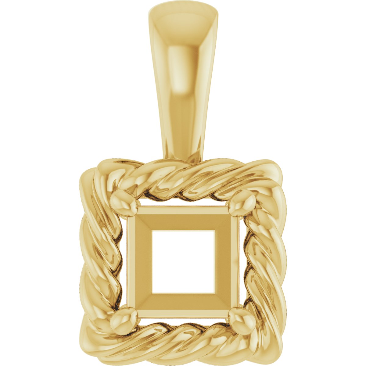 Rope Solitaire Charm/Pendant