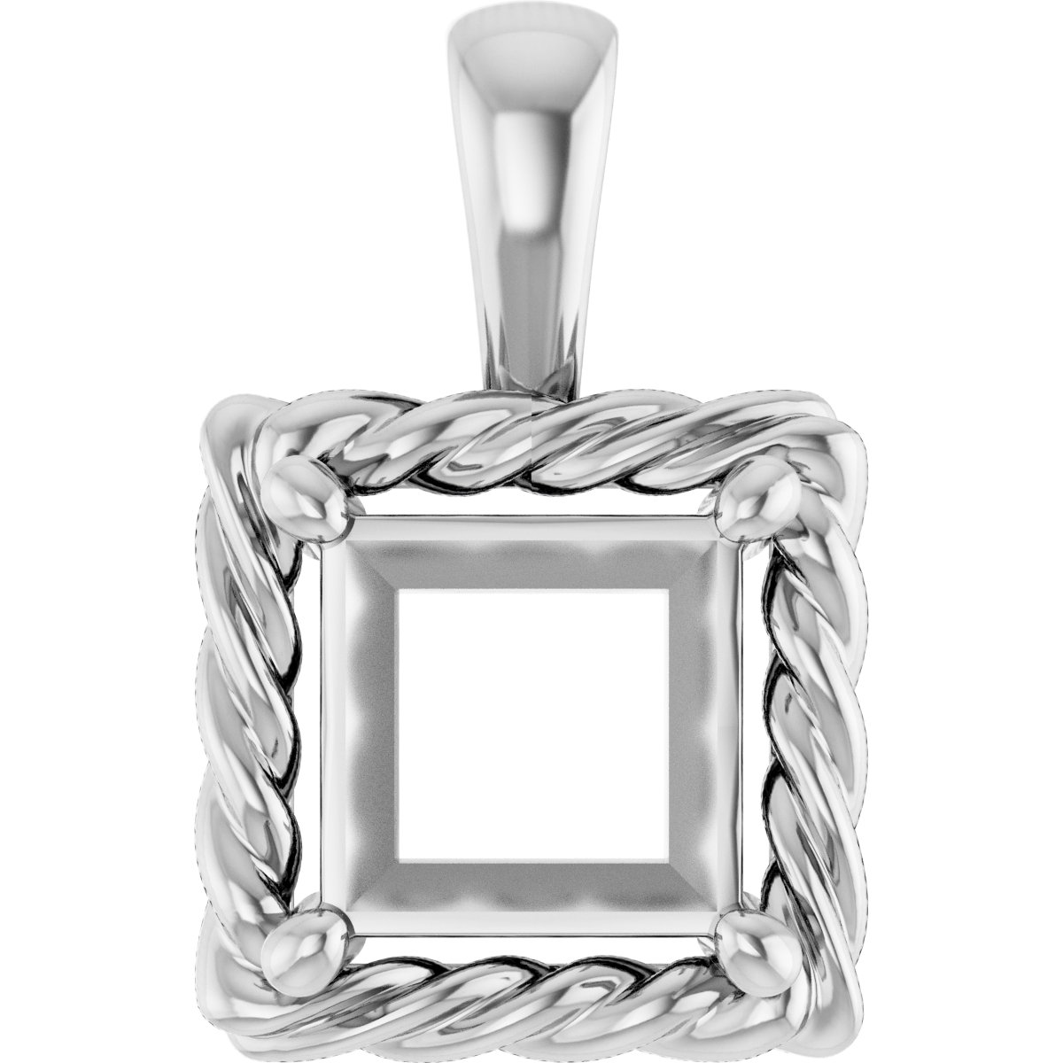 Rope Solitaire Charm/Pendant