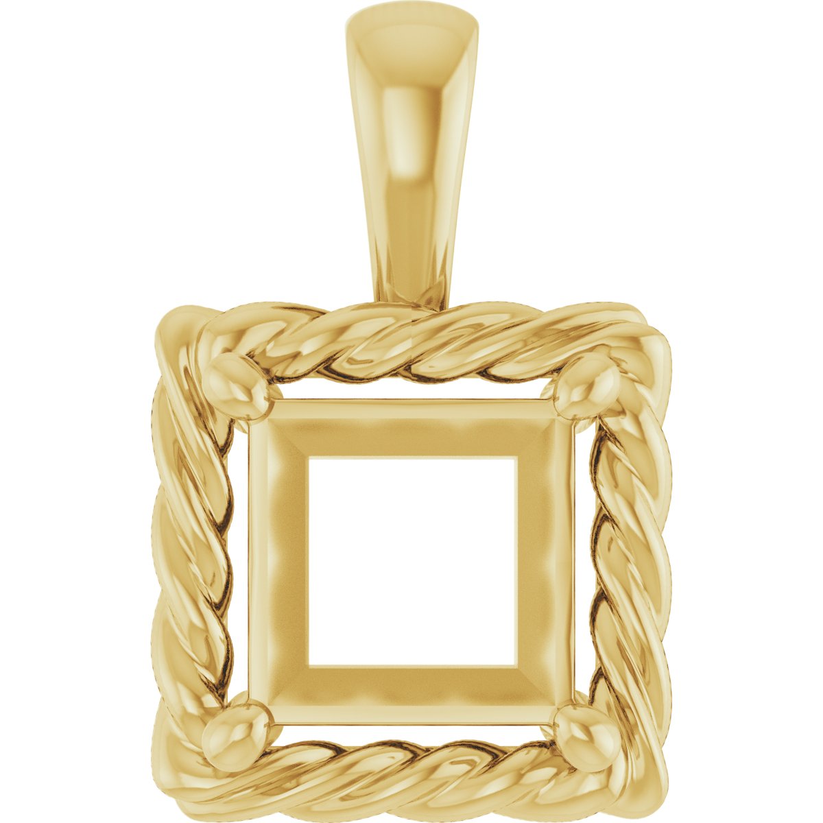 Rope Solitaire Charm/Pendant