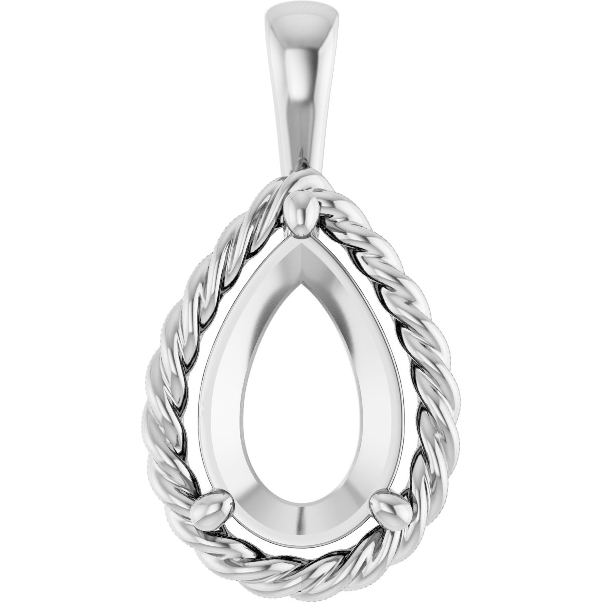 Rope Solitaire Charm/Pendant
