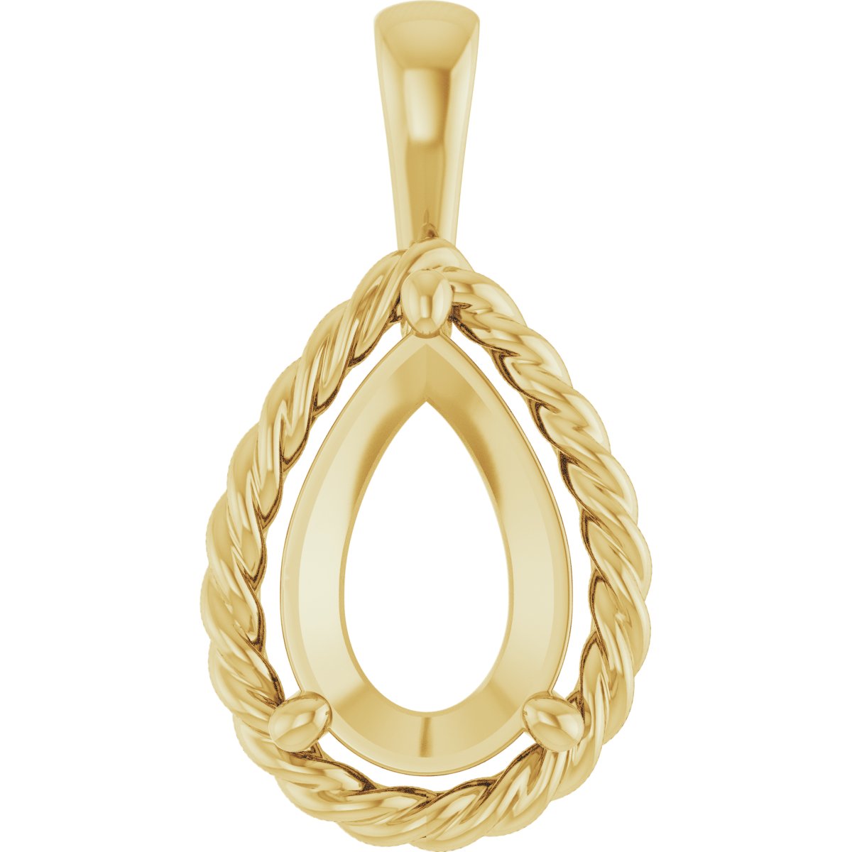 Rope Solitaire Charm/Pendant