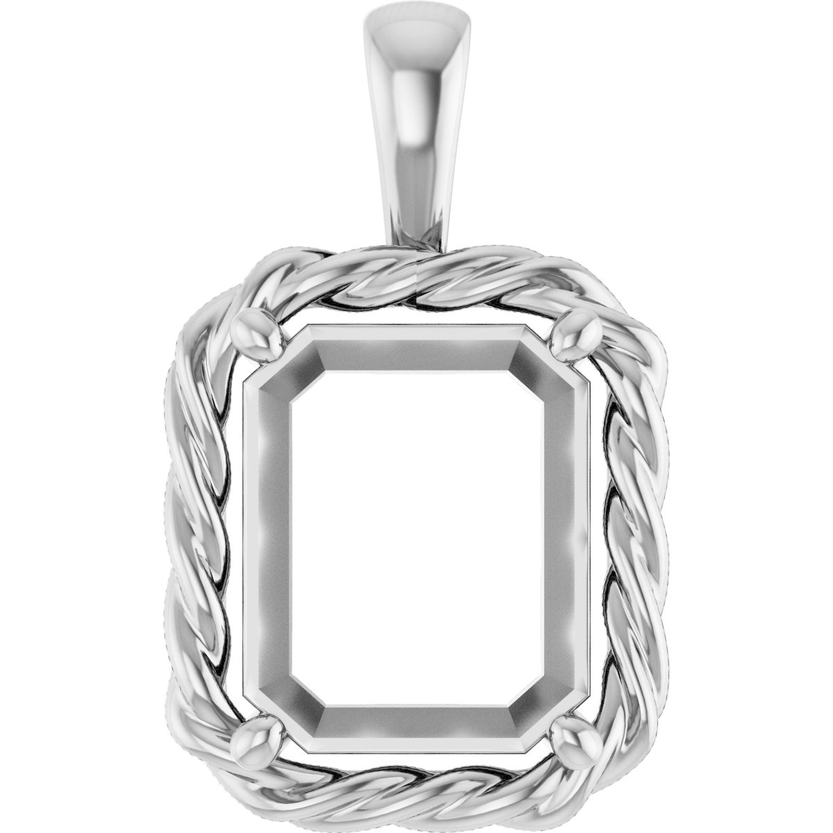 Rope Solitaire Charm/Pendant