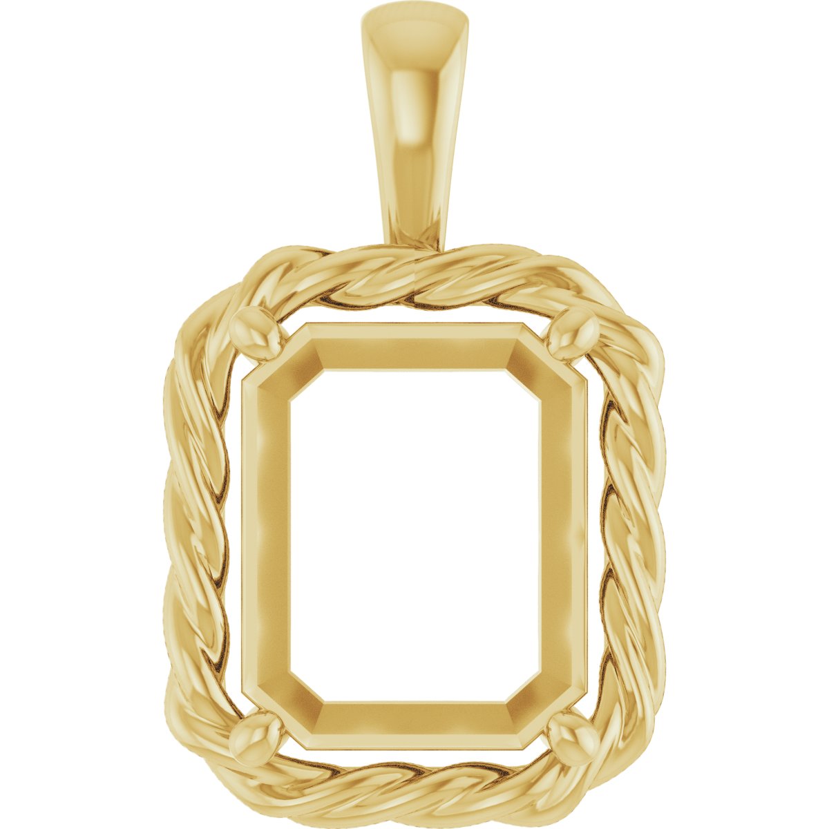 Rope Solitaire Charm/Pendant