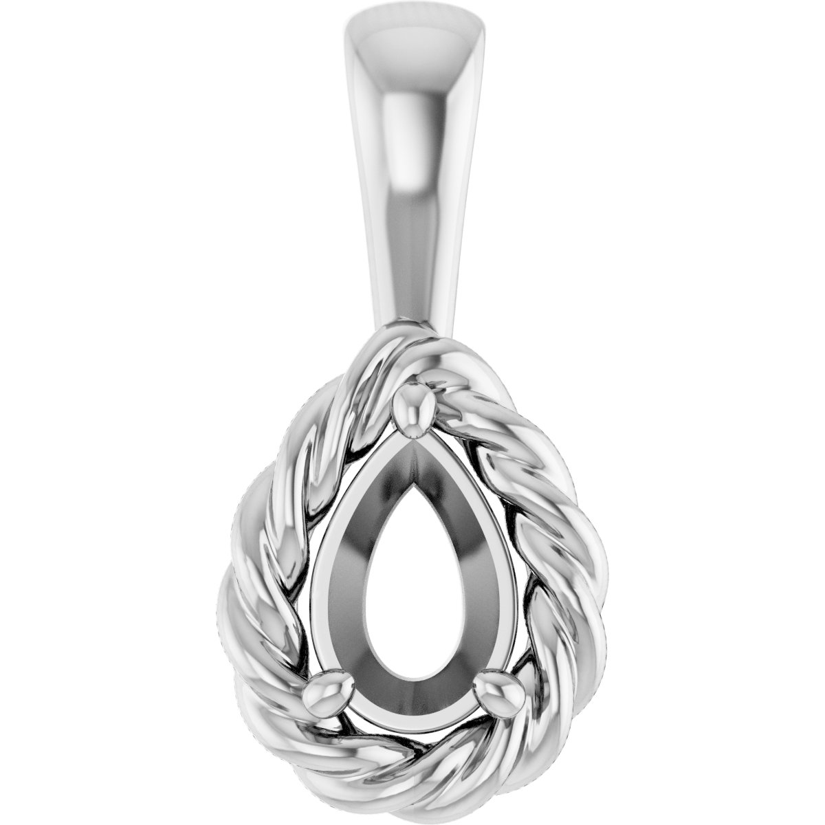 Rope Solitaire Charm/Pendant