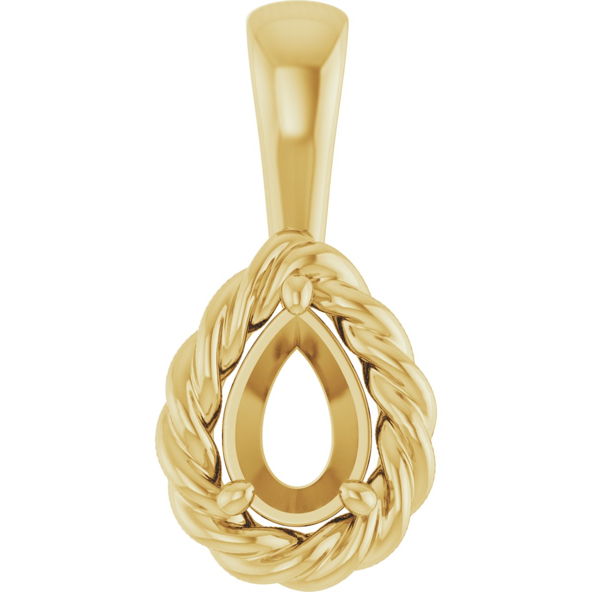 Rope Solitaire Charm/Pendant