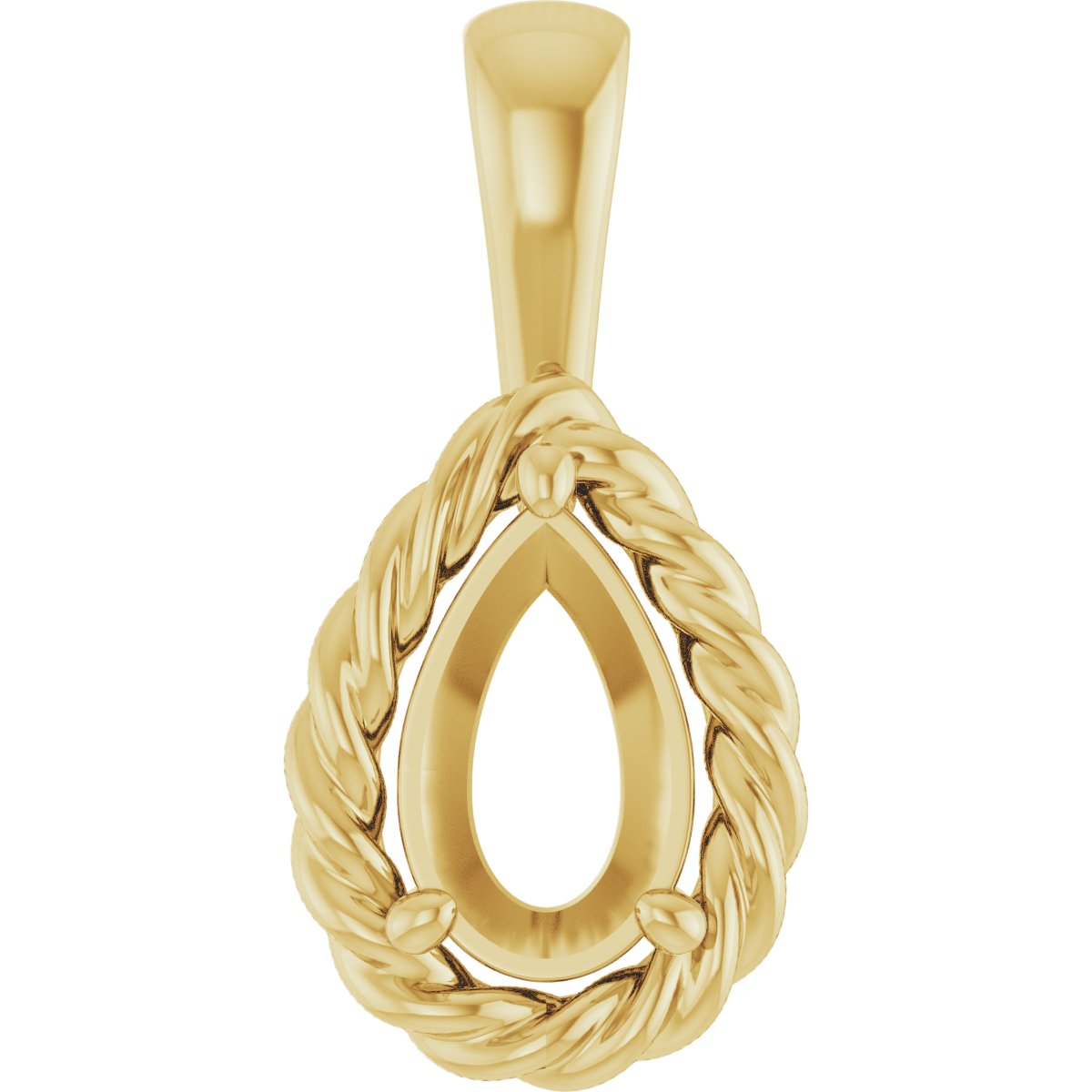 Rope Solitaire Charm/Pendant