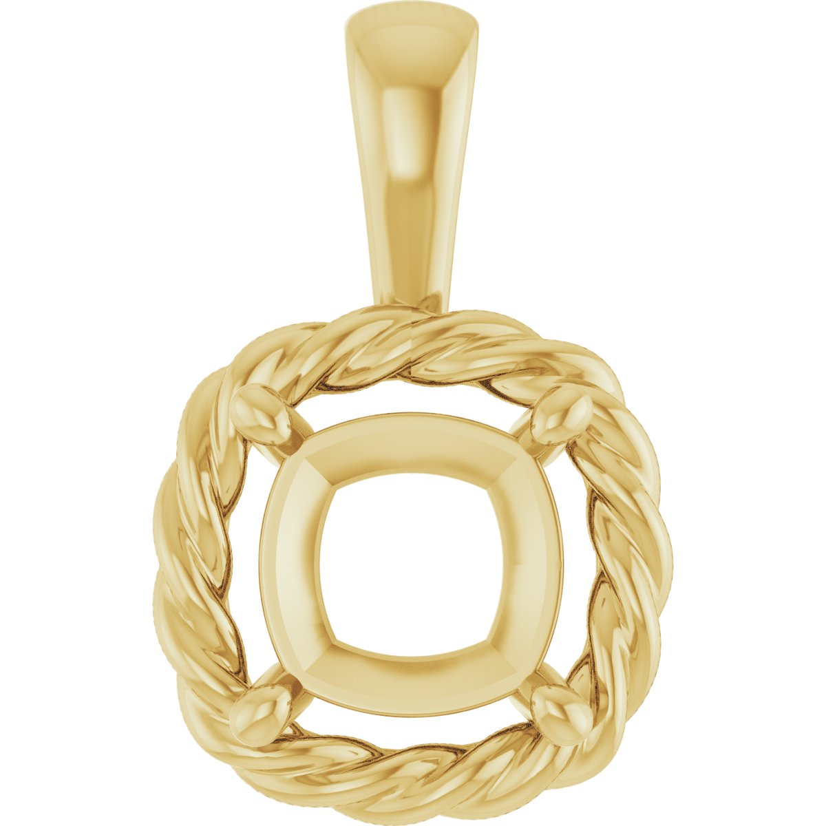 Rope Solitaire Charm/Pendant