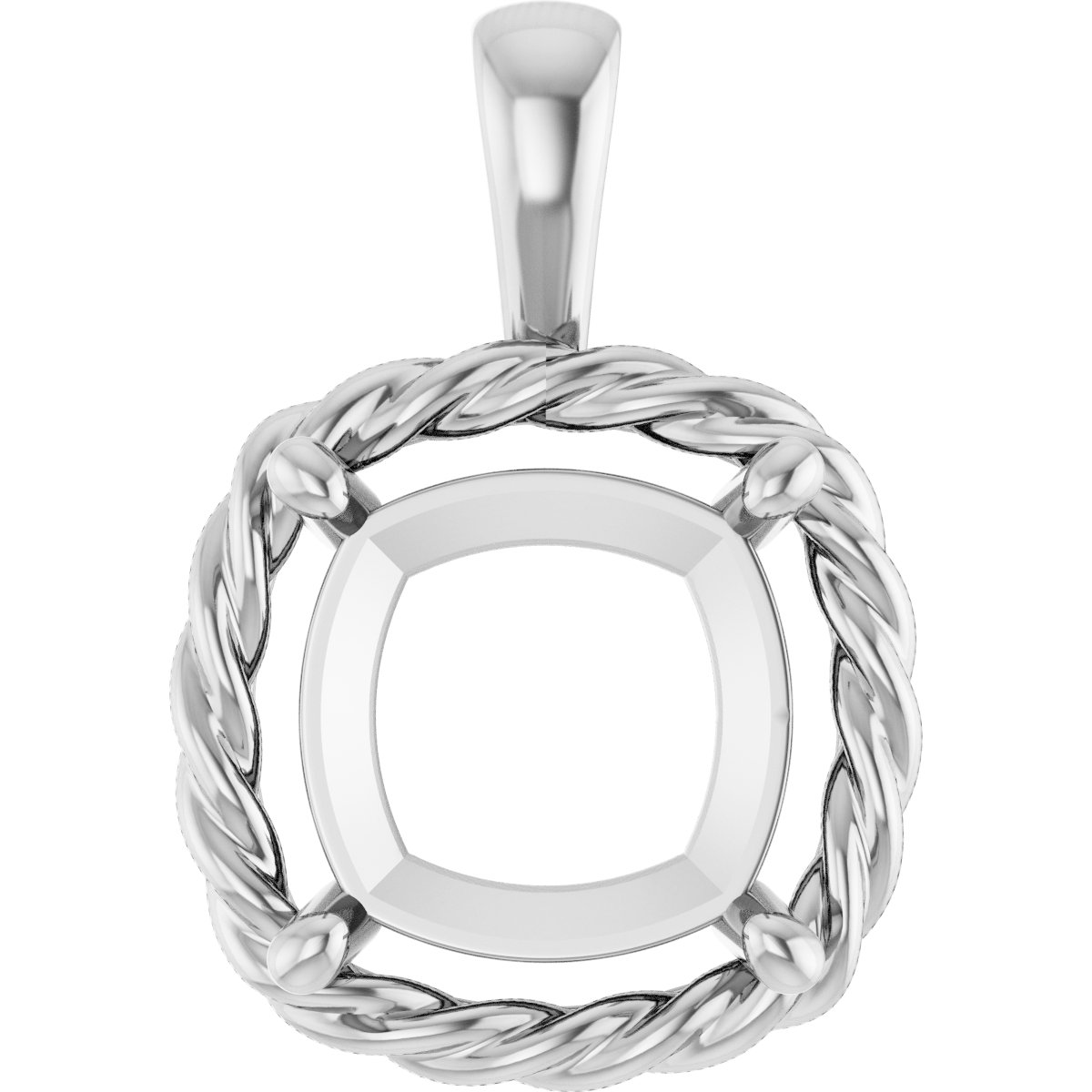 Rope Solitaire Charm/Pendant