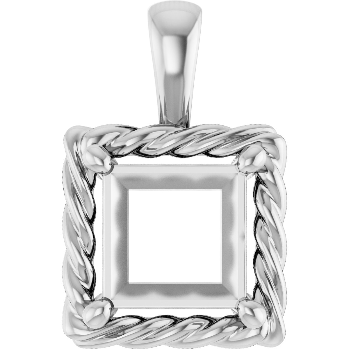 Rope Solitaire Charm/Pendant