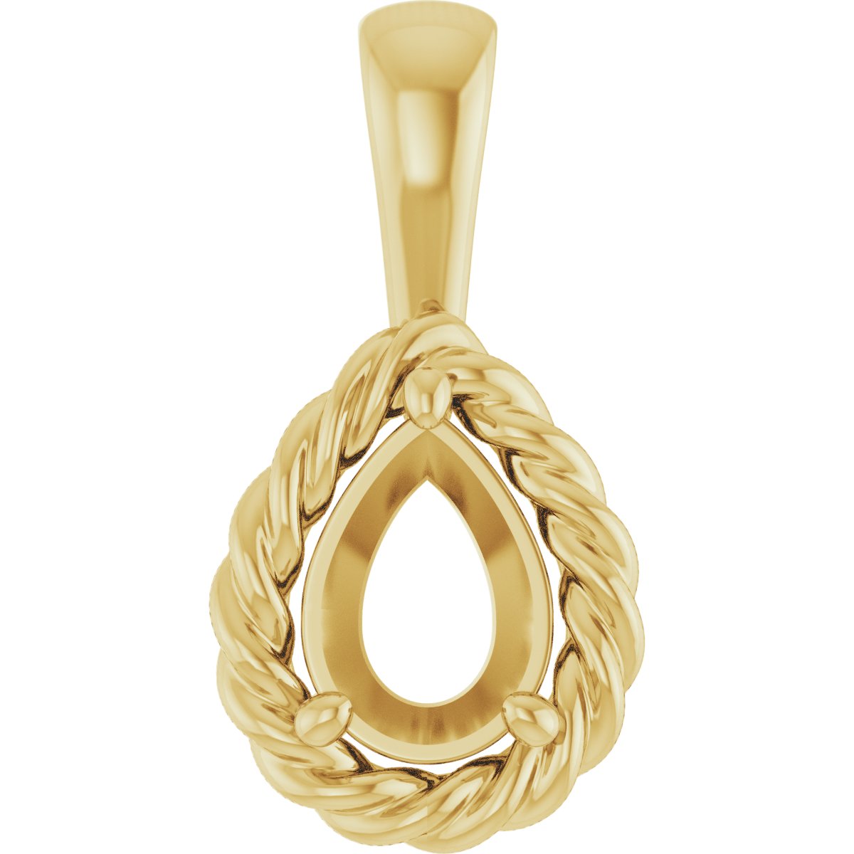 Rope Solitaire Charm/Pendant