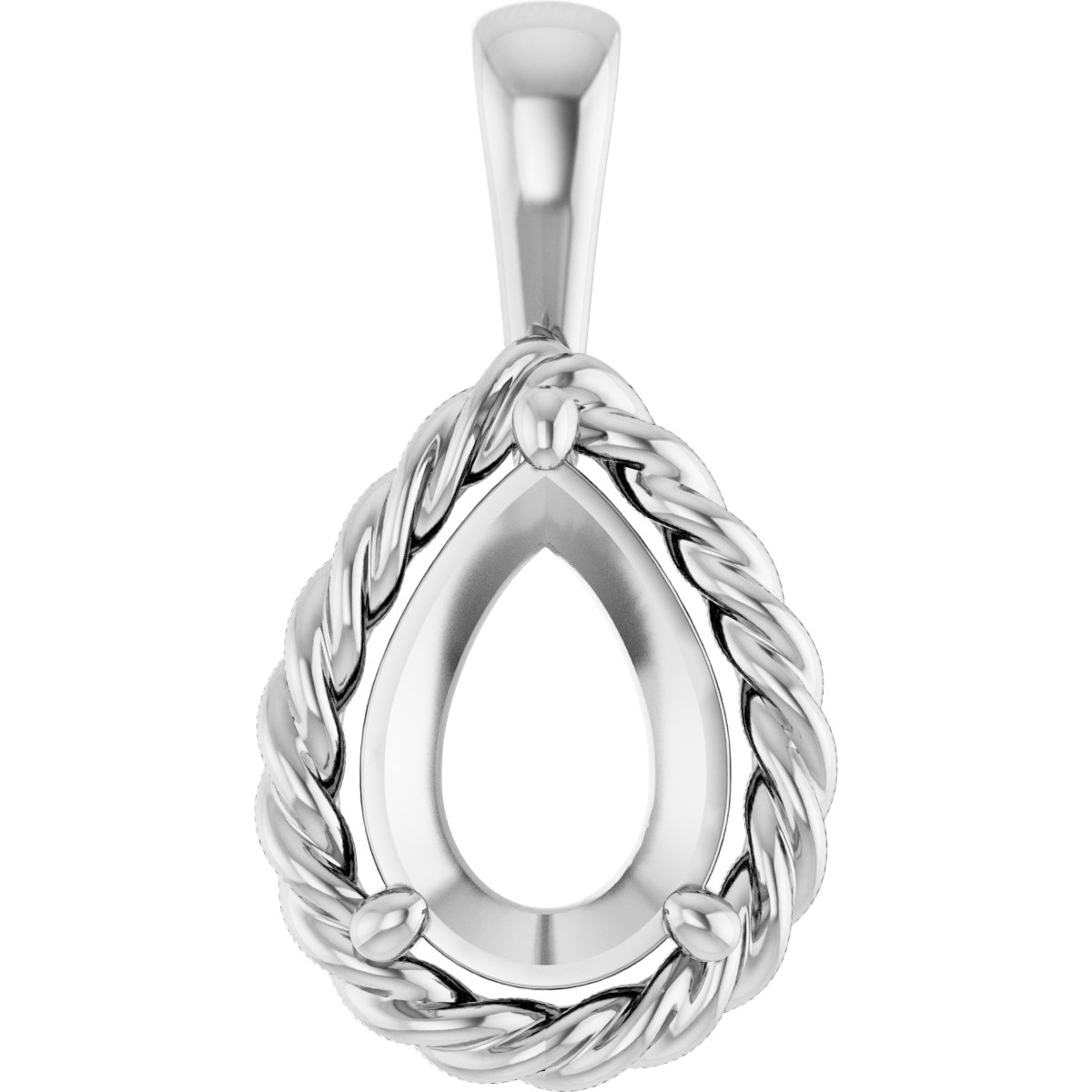 Rope Solitaire Charm/Pendant