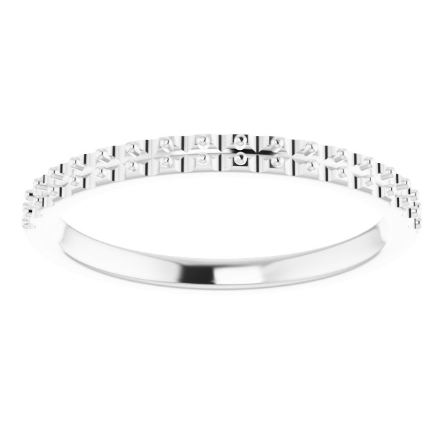 Band Mounting for 6x4 mm Emerald Ring view 3