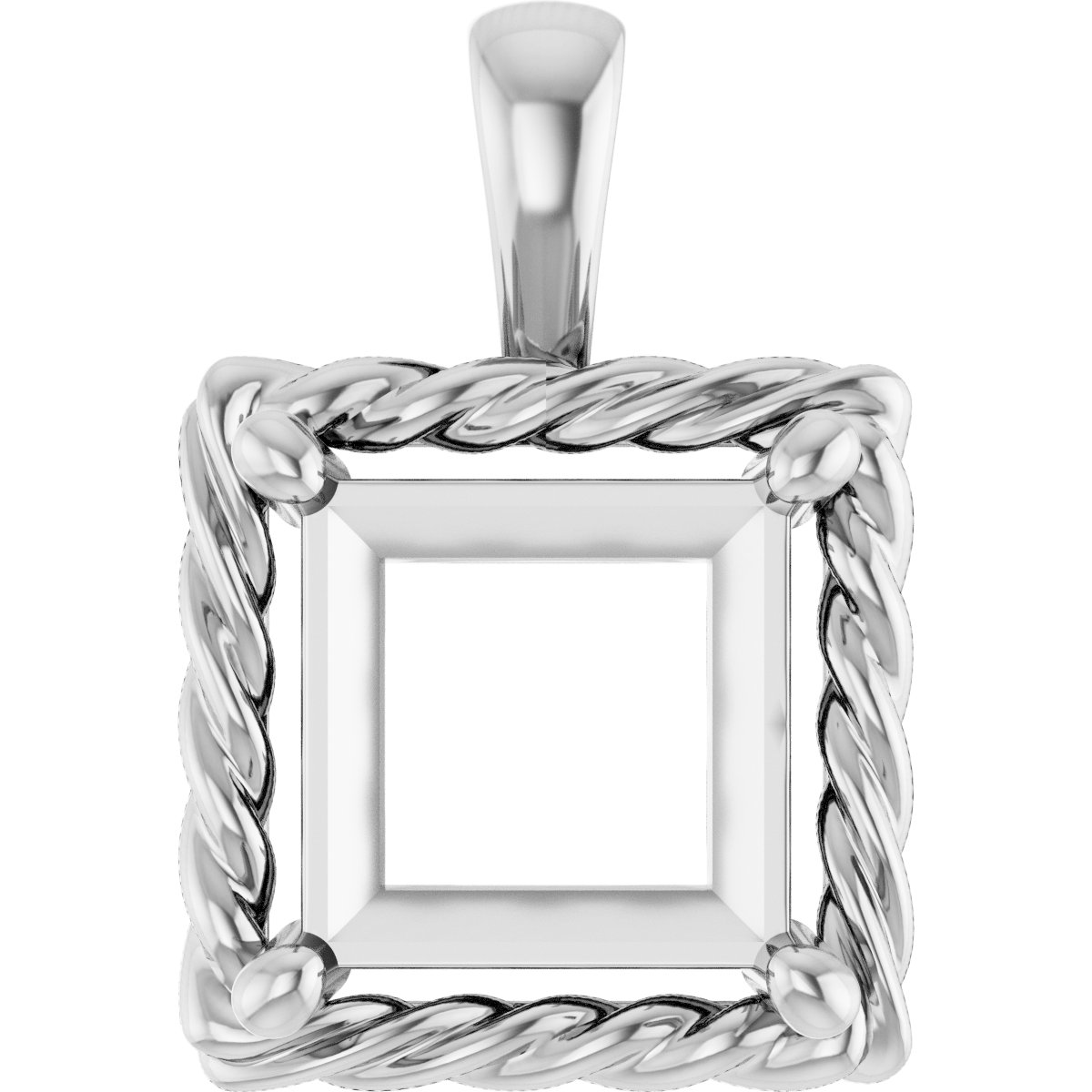 Rope Solitaire Charm/Pendant