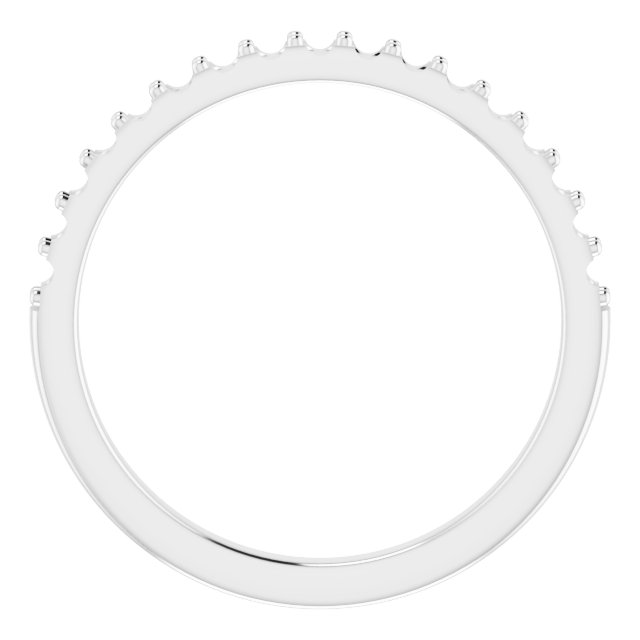 Band Mounting for 6x4 mm Emerald Ring view 2