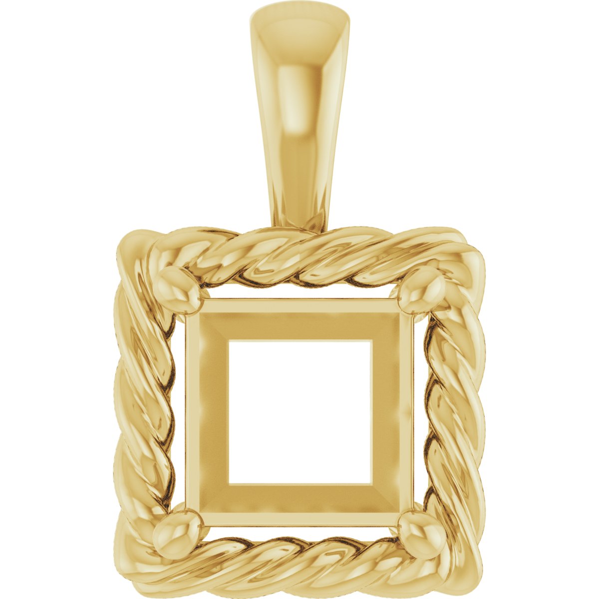 Rope Solitaire Charm/Pendant