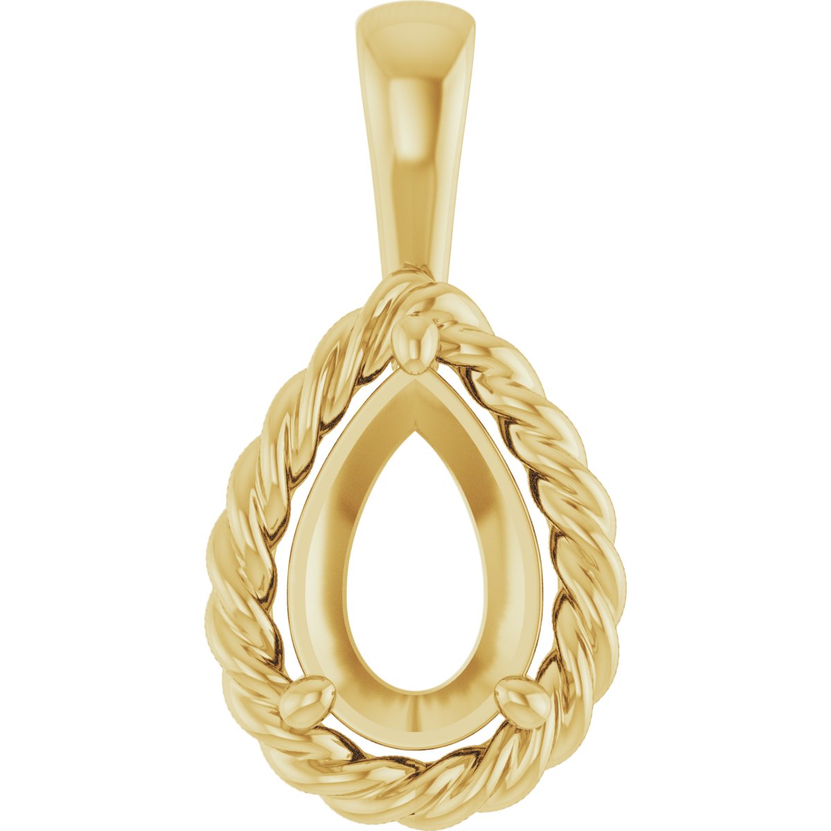 Rope Solitaire Charm/Pendant