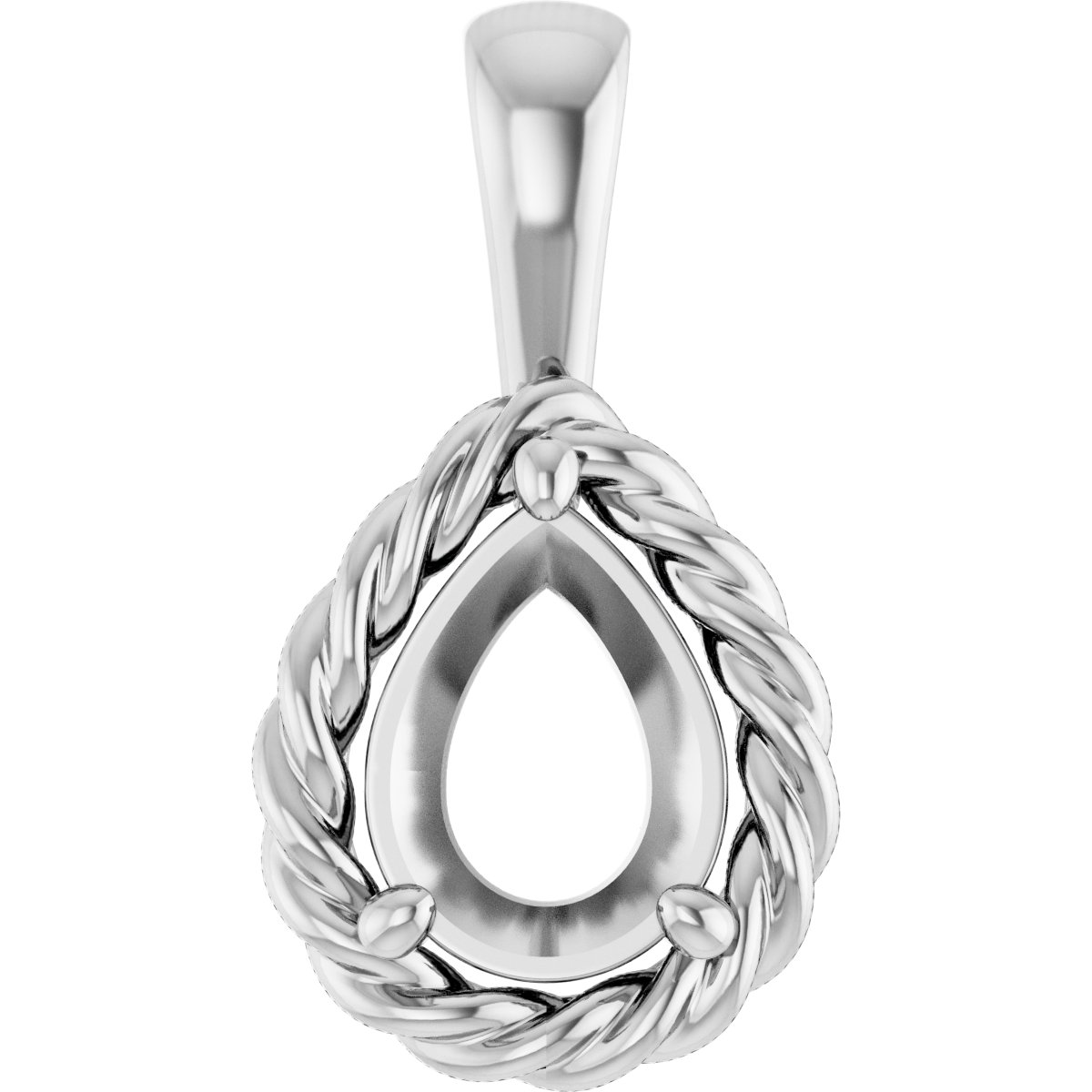 Rope Solitaire Charm/Pendant