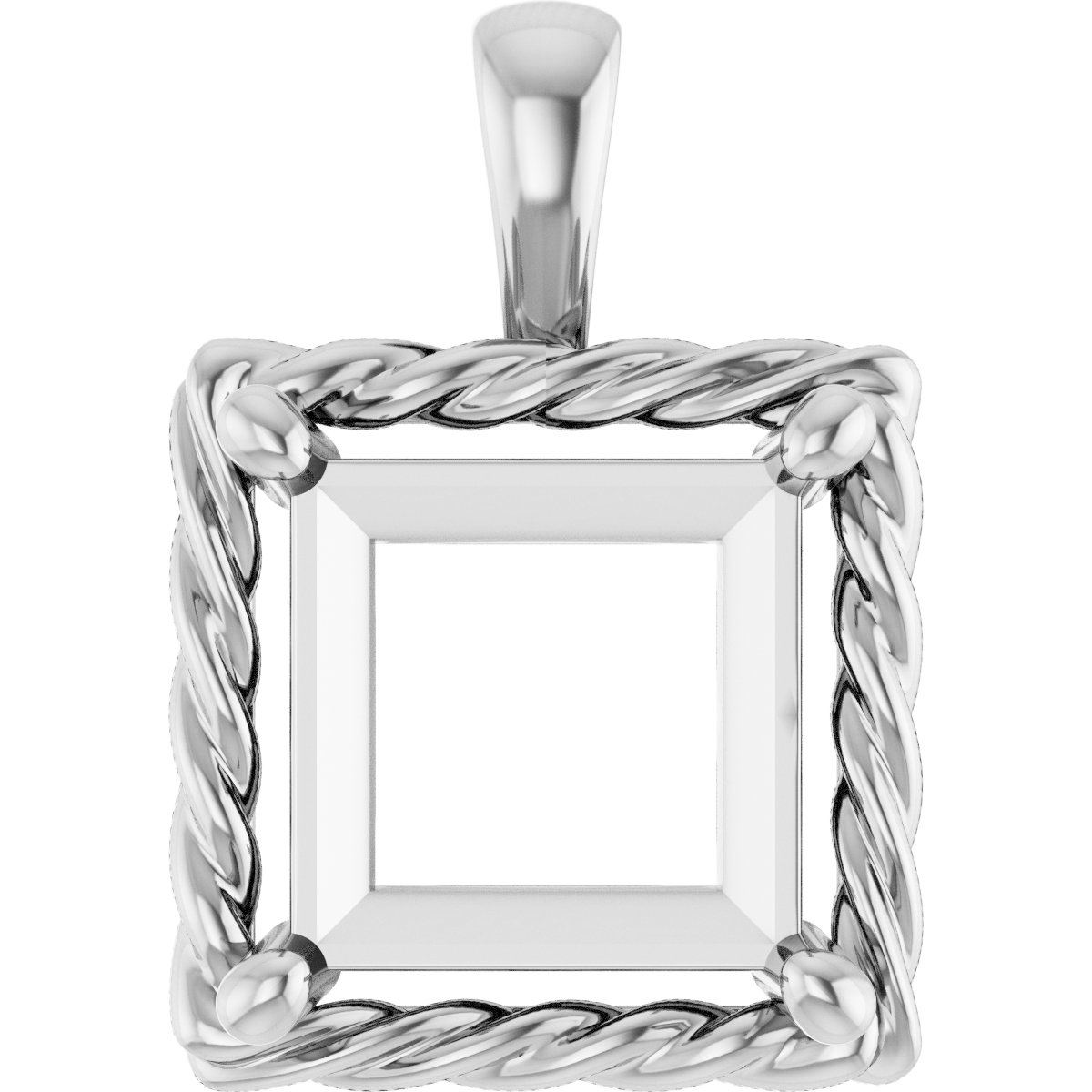 Rope Solitaire Charm/Pendant