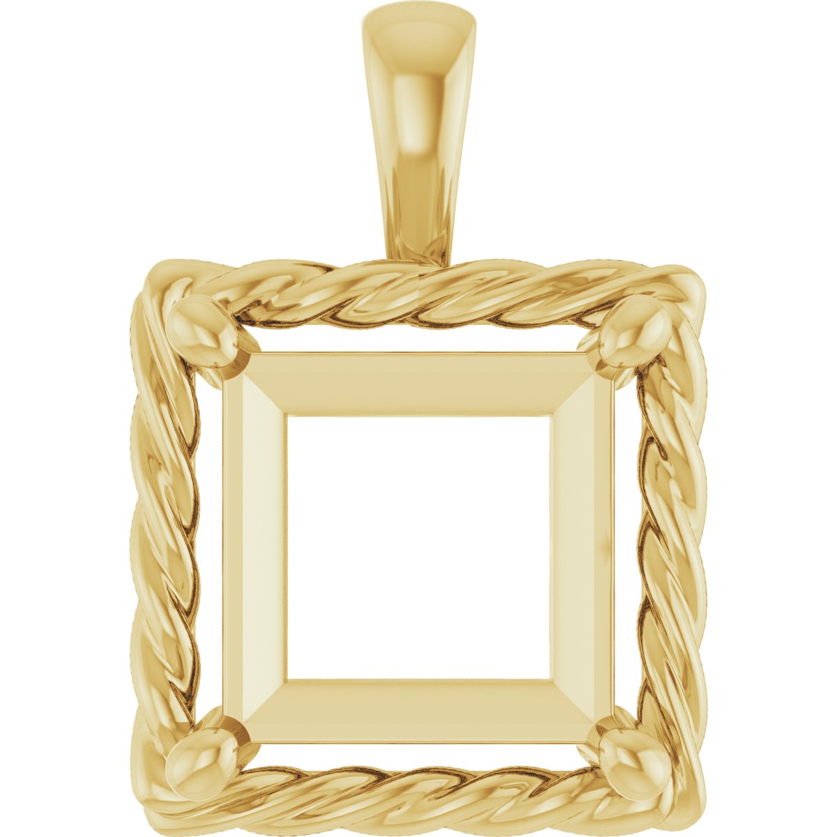 Rope Solitaire Charm/Pendant