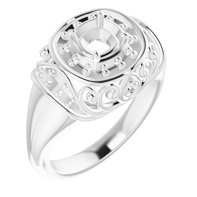 Halo-Style Engagement Ring
