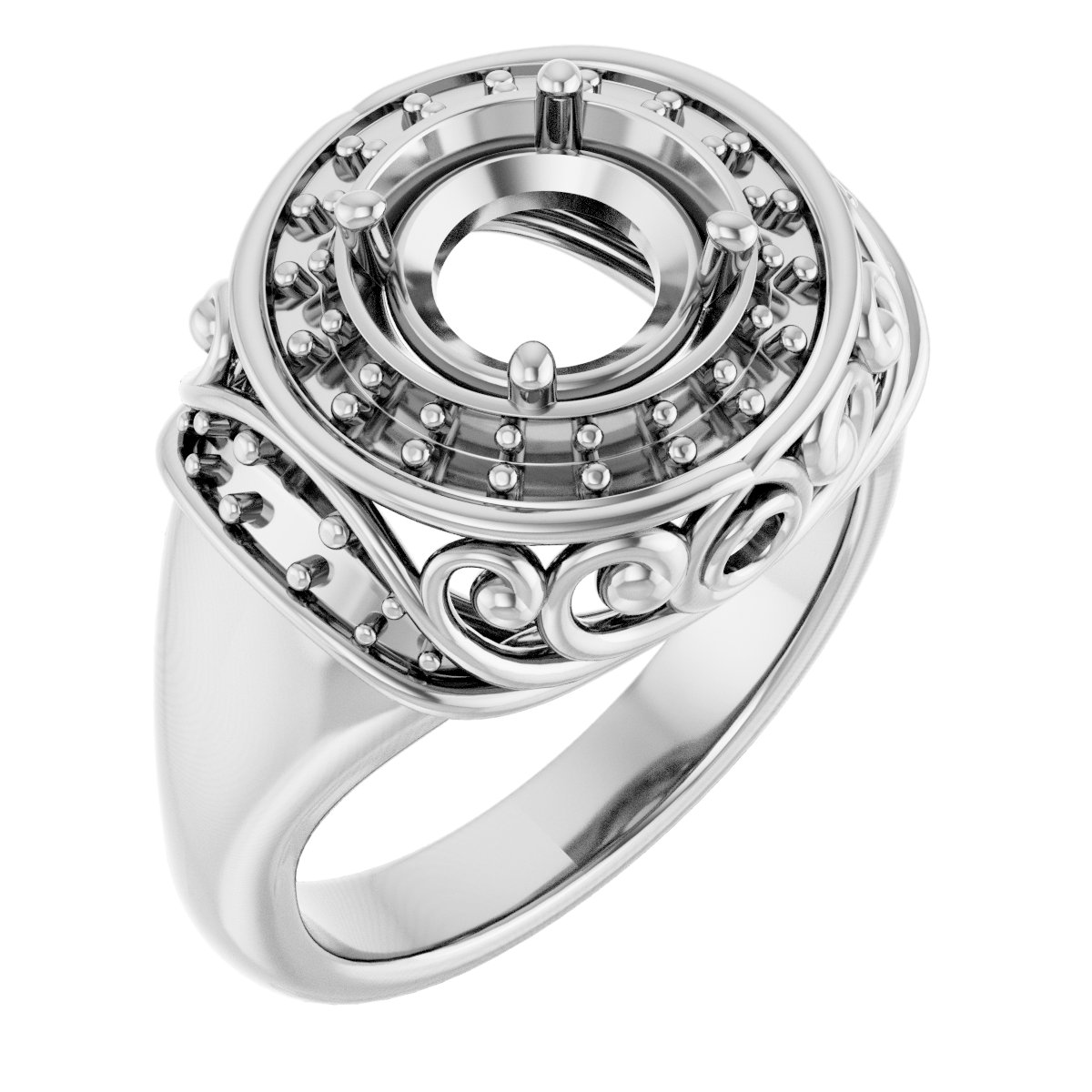 Halo-Style Engagement Ring