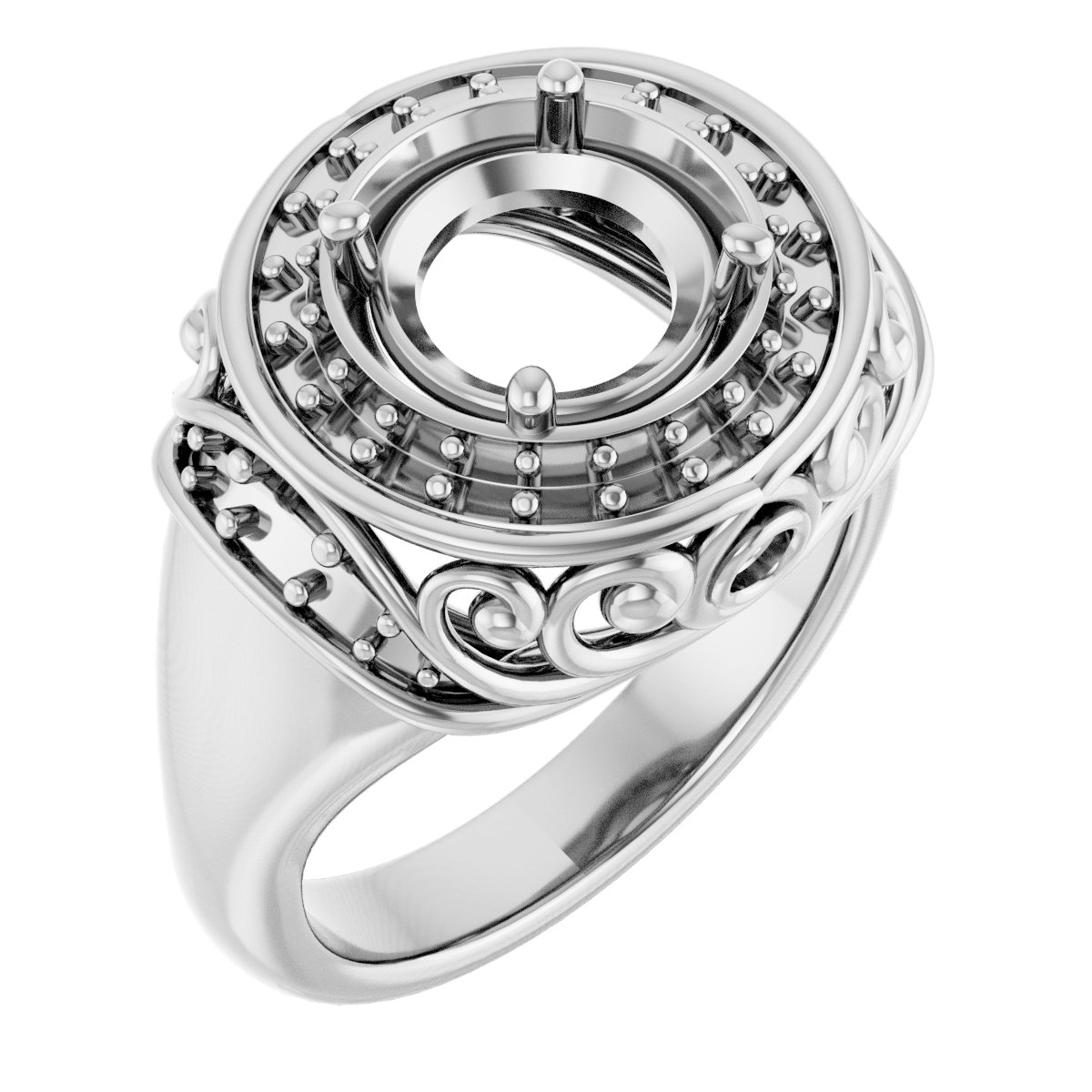 Halo-Style Engagement Ring