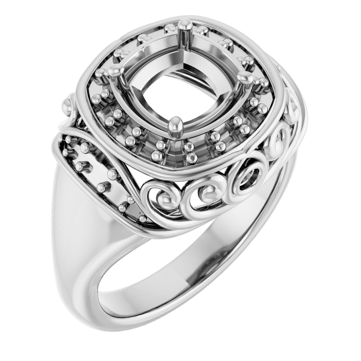 Halo-Style Engagement Ring