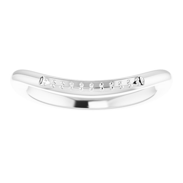 Band Mounting for 8x6 mm Pear Ring view 3