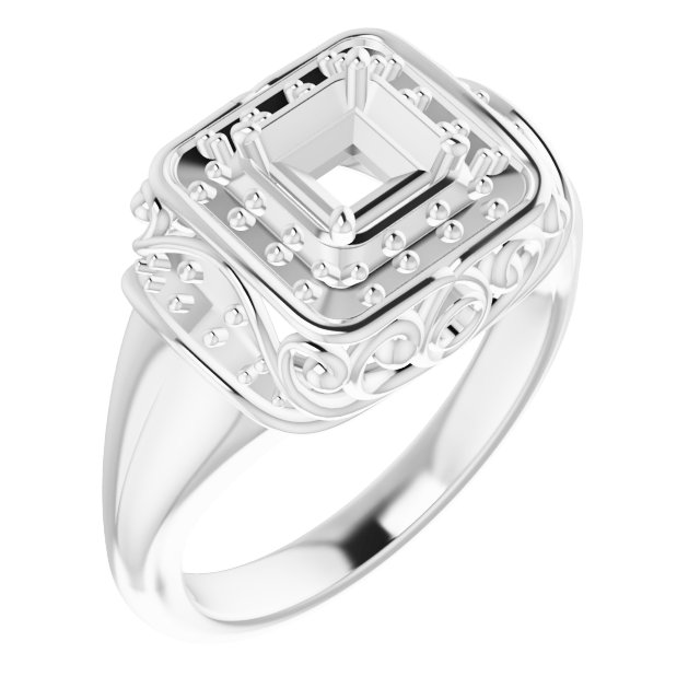 Halo-Style Engagement Ring